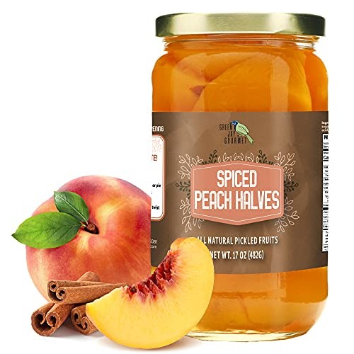 Green Jay Gourmet Spiced Peaches In A Pint Jar - Fresh Hand Jarr
