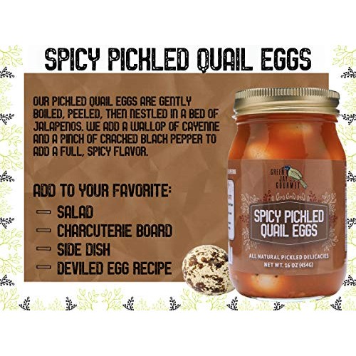 Green Jay Gourmet Spicy Pickled Quail Eggs In A Jar – Fresh Hand