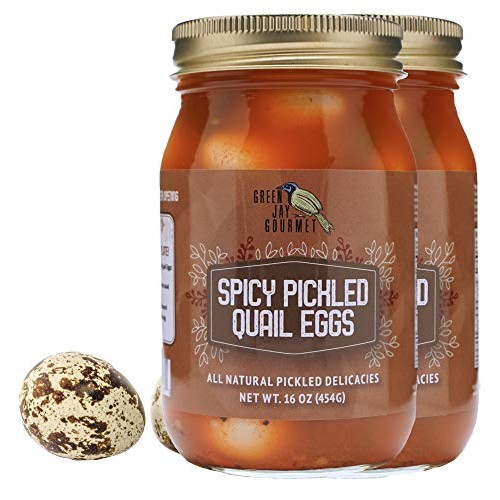 Green Jay Gourmet Spicy Pickled Quail Eggs In A Jar – Fresh Hand