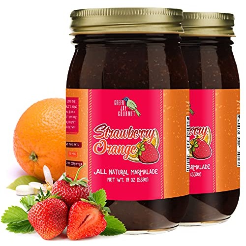 Green Jay Gourmet Strawberry Orange Marmalade – All-Natural Stra