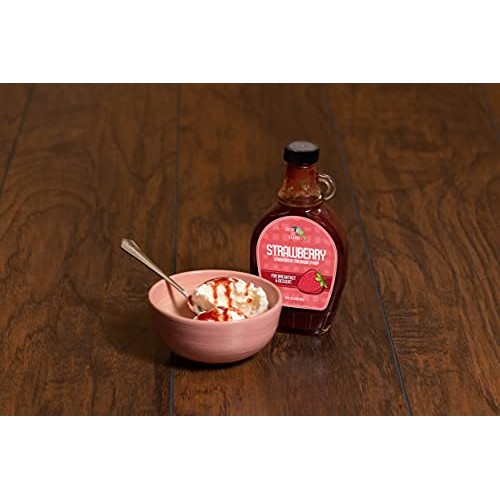 Green Jay Gourmet Strawberry Syrup - 3 Ingredient Premium Breakf