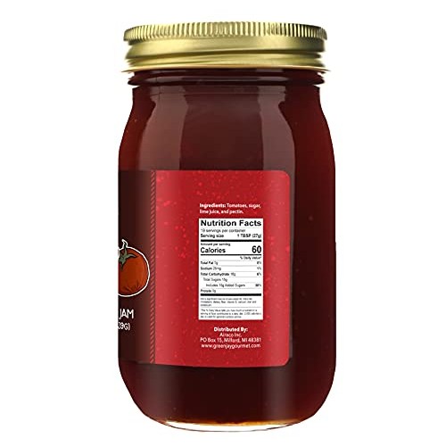Green Jay Gourmet Tomato Jam - Tomato Ketchup Alternative - Prem...