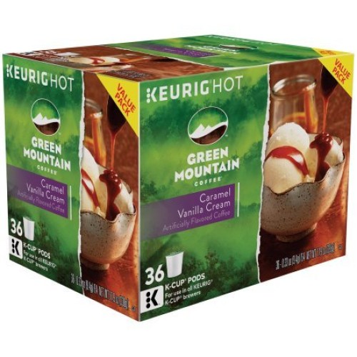 Green Mountain Coffee Caramel Vanilla Cream Light Roast Coffee,
