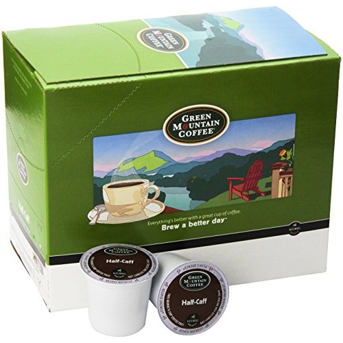 Green Mountain Coffee, Half-Caff, Single-Serve Keurig K-Cup Pods