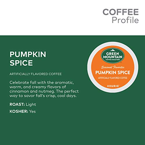 Green Mountain Coffee, Pumpkin Spice, Single-Serve Keurig K-Cup