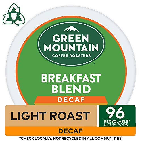 Green Mountain Coffee Roasters Breakfast Blend Decaf, Single-Ser