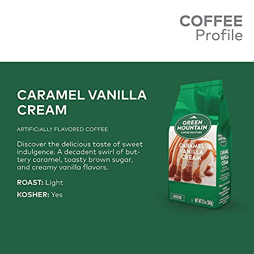 Green Mountain Coffee Roasters Caramel Vanilla Cream, Ground Cof
