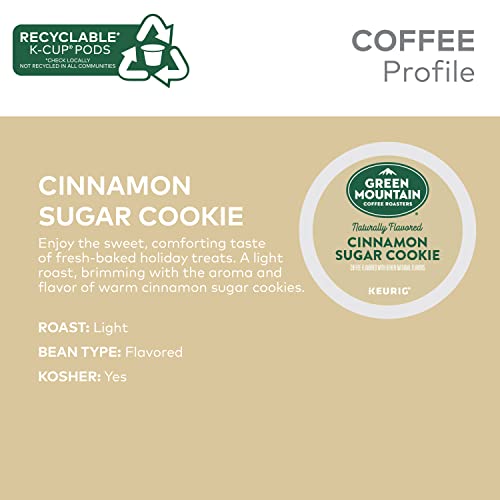 Green Mountain Coffee Roasters Cinnamon Sugar Cookie, 24 Count
