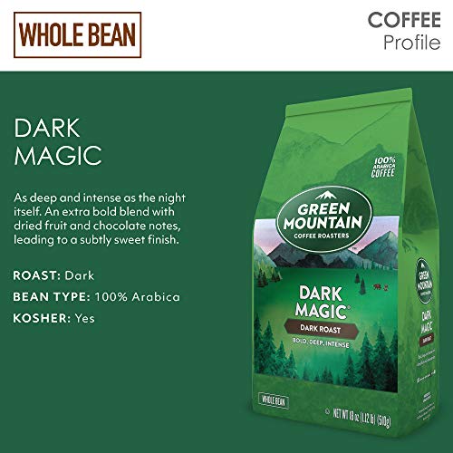 Green Mountain Coffee Roasters Dark Magic, Whole Bean Coffee, Da