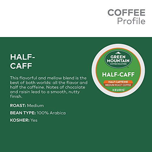 Green Mountain Coffee Roasters Half Caff, Single-Serve Keurig K-