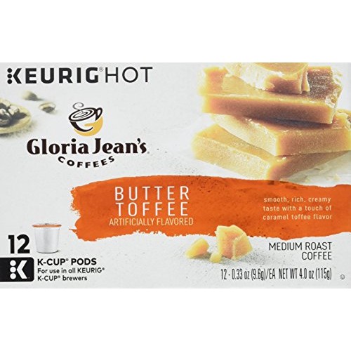 Green Mountain Gloria Jeans Butter Toffee Coffee 12 Ct Keurig Br