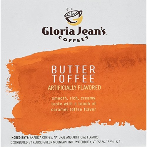 Green Mountain Gloria Jeans Butter Toffee Coffee 12 Ct Keurig Br