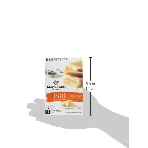 Green Mountain Gloria Jeans Butter Toffee Coffee 12 Ct Keurig Br