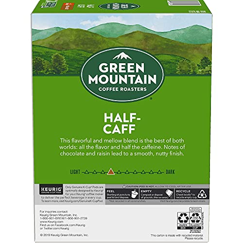 Keurig, Green Mountain Coffee, Half-Caff, 24 K-Cup Packs For Keu