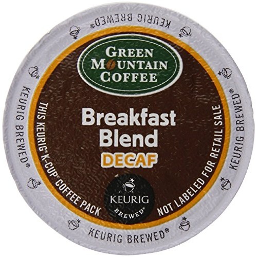 Keurig, Green Mountain Coffee, Breakfast Blend Decaf, K-Cup Coun