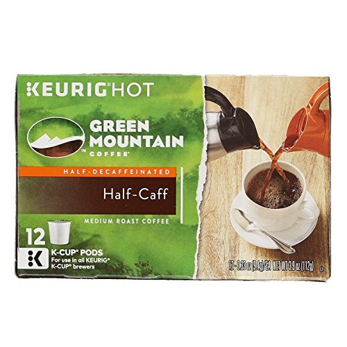 Green Mountain Coffee K-Cup, Half-Caffeine, 12-Count