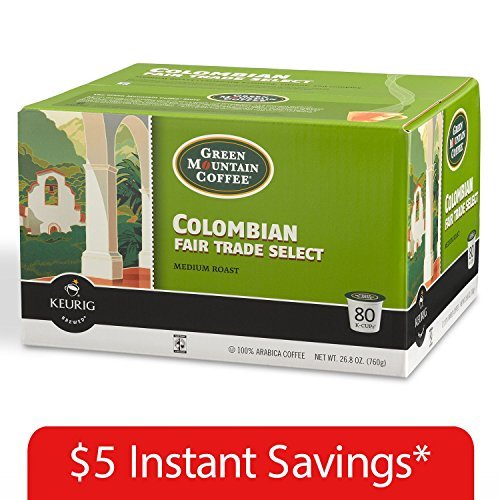Green Mountain Coffee Colombian Fair Trade Select K-Cup Packs -