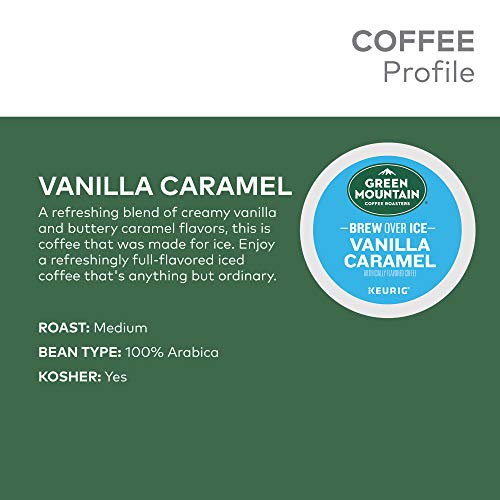 Green Mountain Coffee Roasters Brew Over Ice Vanilla Caramel, Si