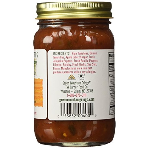 Green Mountain Gringo Salsa, Medium, 16 Oz Pack Of 2