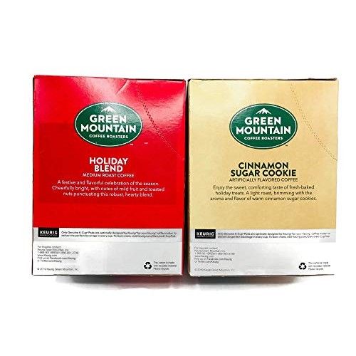 Green Mountain Cinnamon Sugar Cookie And Holiday Blend K-Cups Co