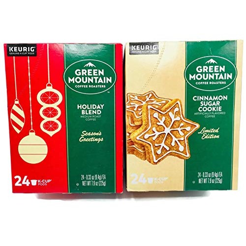 Green Mountain Cinnamon Sugar Cookie And Holiday Blend K-Cups Co