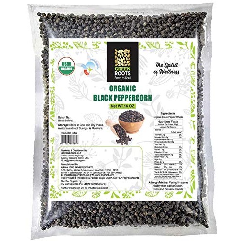 Usda Organic Tellicherry Peppercorn Whole-Black Tellicherry, 1