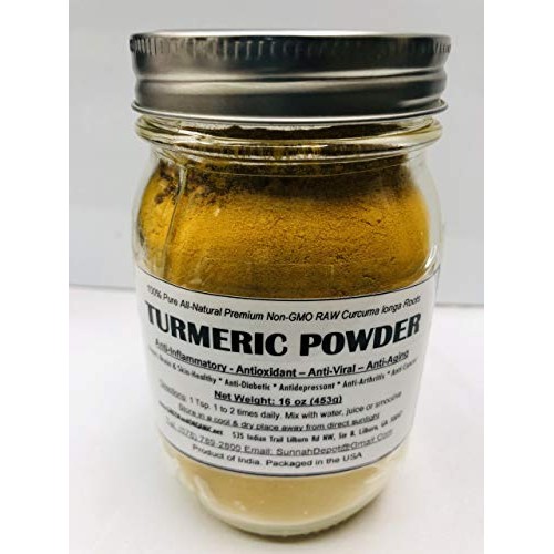 TURMERIC ROOT GROUND POWDER Curcuma Longa Tumeric Bulk 1Lb/ 16oz...