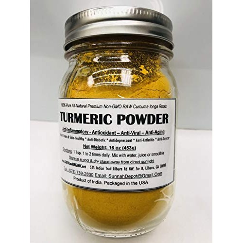 TURMERIC ROOT GROUND POWDER Curcuma Longa Tumeric Bulk 1Lb/ 16oz...