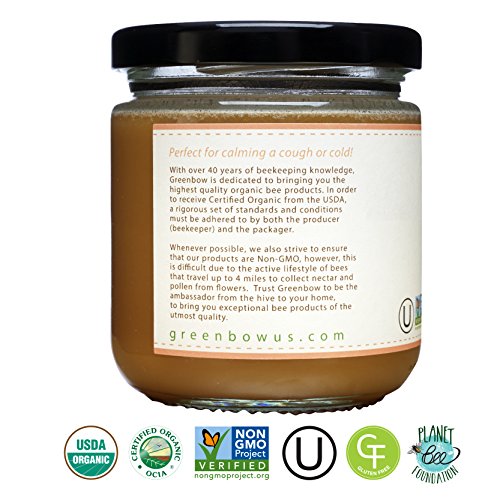 Greenbow Organic Honey With Turmeric - 100% Usda Certified Organ