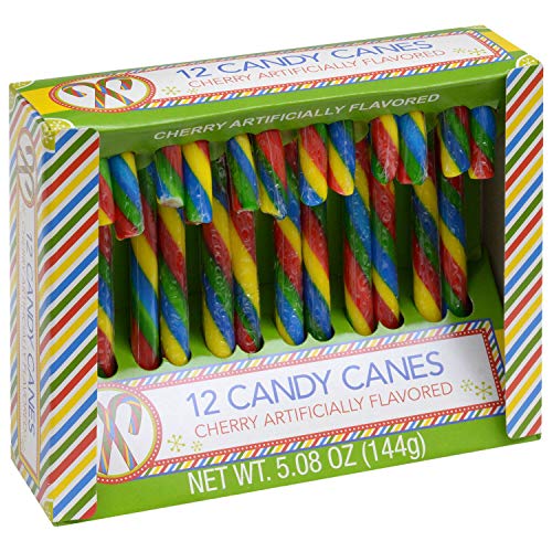 Greenbrier 1 Box Candy Canes - Cherry Flavored With Multi-Colo