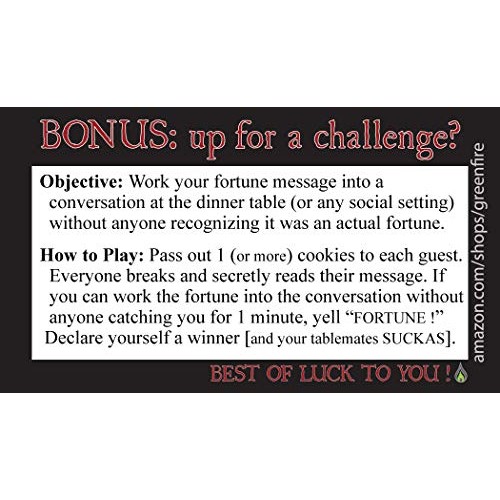 Greenfire Fortune Cookies In A Gift Box - Funny Kid Friendly Mes