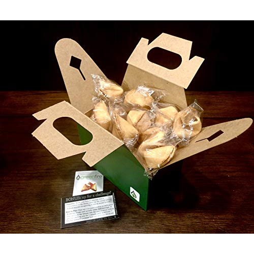 Greenfire Fortune Cookies In A Gift Box - Funny Kid Friendly Mes