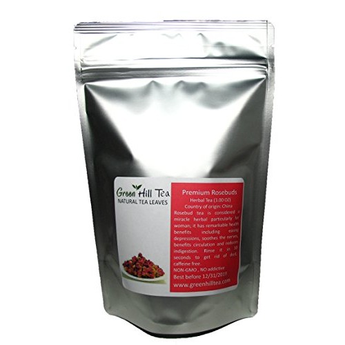 Greenhilltea Premium Dried Rose Buds Rosebud Flower Herb Loose L