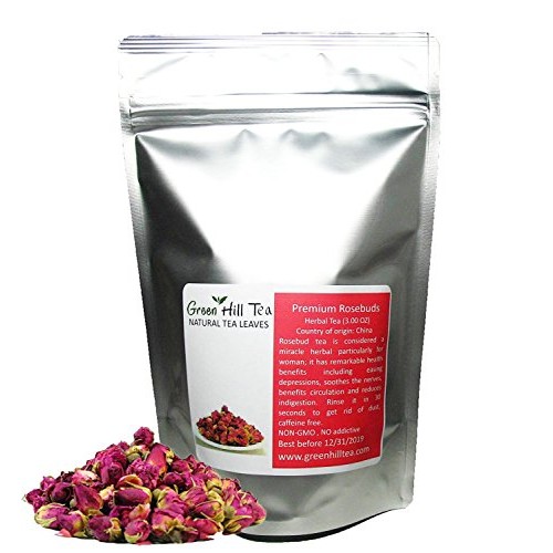 Greenhilltea Premium Dried Rose Buds Rosebud Flower Herb Loose L
