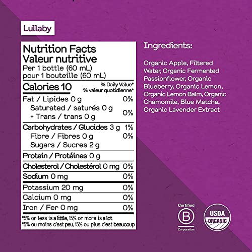 Greenhouse Juice Organic Lullaby Booster Shots 12 Count 60ml G...