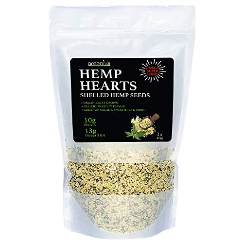 Greenive - Hemp Hearts - Hulled Hemp Seeds - Protein + Fiber - E