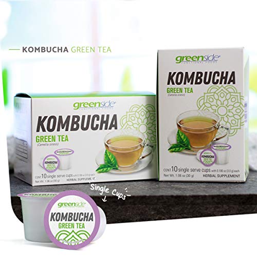 Greenside Kombucha Green Tea – Herbal Antioxidant Probiotic - 10