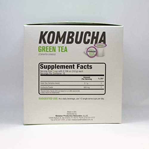 Greenside Kombucha Green Tea – Herbal Antioxidant Probiotic - 10