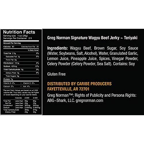 Greg Norman Signature Wagyu Beef Jerky - Variety 2Oz Duo Pack - Greg Norman Signature Wagyu Beef Jerky - Variety 2Oz Duo Pack -