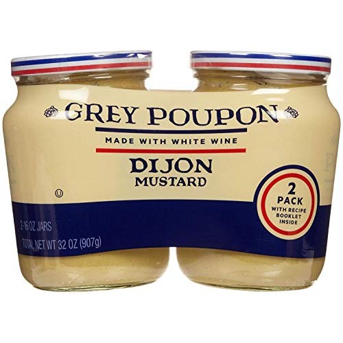 Grey Poupon Dijon Mustard 2 Pack 16Oz Each Total 32Oz