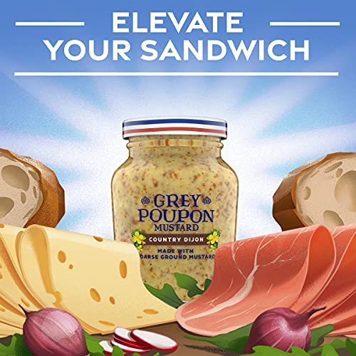 Grey Poupon Country Dijon Mustard 8 oz Jar