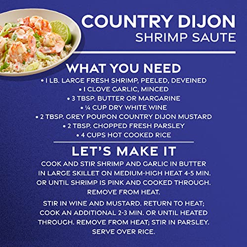 Grey Poupon Country Dijon Mustard 8 oz Jar