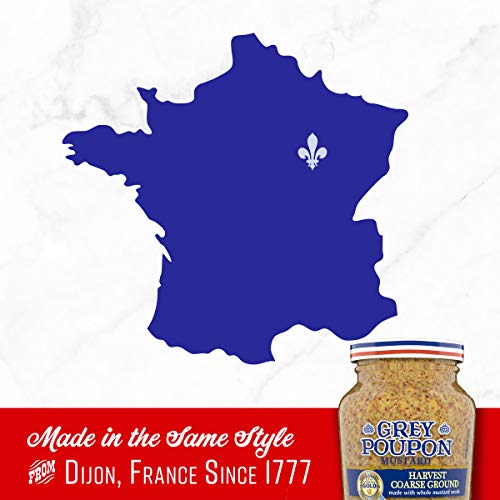 Grey Poupon Harvest Coarse Ground Dijon Mustard, 8.0 Oz Jar