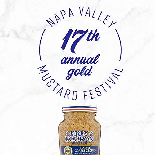 Grey Poupon Harvest Coarse Ground Dijon Mustard, 8.0 Oz Jar