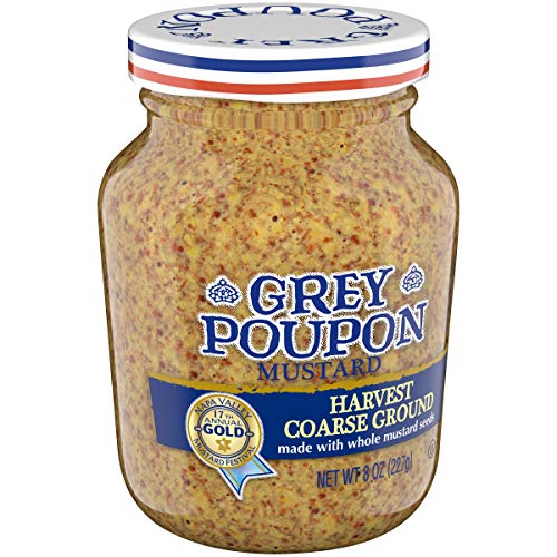 Grey Poupon Harvest Coarse Ground Dijon Mustard, 8.0 Oz Jar