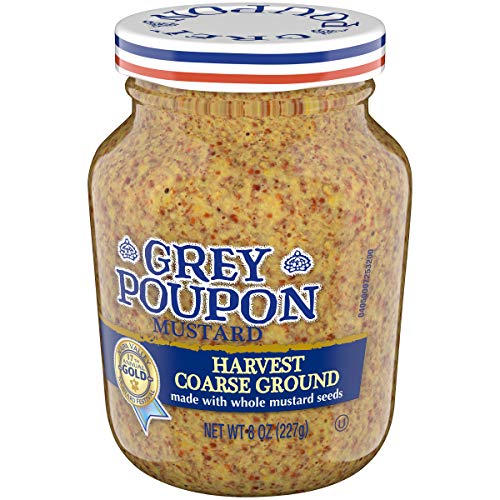 Grey Poupon Harvest Coarse Ground Dijon Mustard, 8.0 Oz Jar