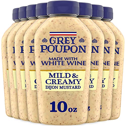 Grey Poupon Mild &Amp; Creamy Dijon Mustard 8 Ct Pack, 10 Oz Bottles