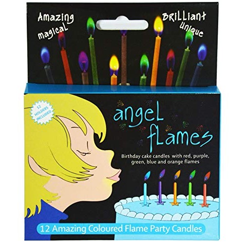 Angelflames Birthday Candles With Cold Color Flames For Boys Bl