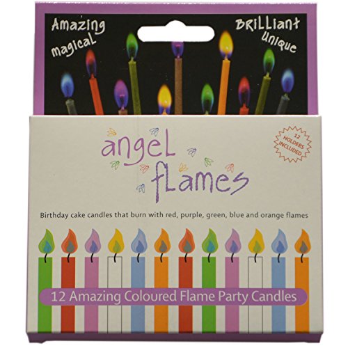Grillkid Angel Flames Birthday Cake Candles With Colored Flames