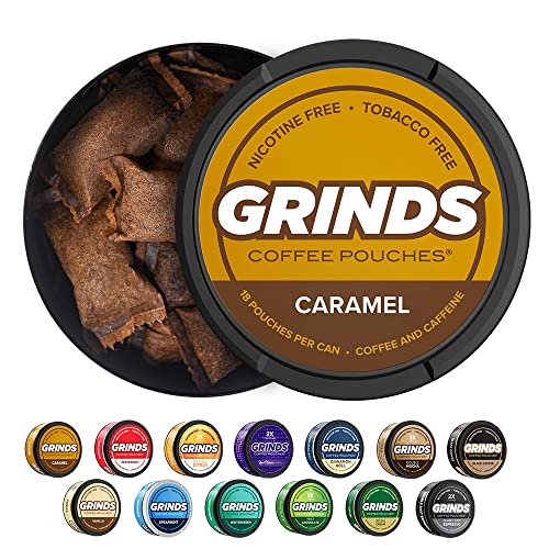 Grinds Coffee Pouches - 3 Cans - Black Coffee - Tobacco Free Hea Grinds Coffee Pouches - 3 Cans - Black Coffee - Tobacco Free Hea